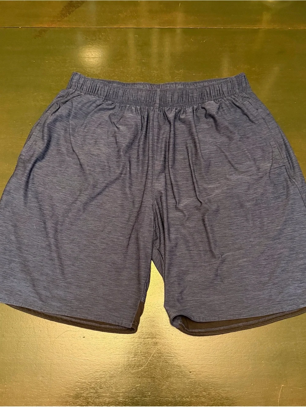 Athletic Works Men's Navy Heather Athletic Shorts